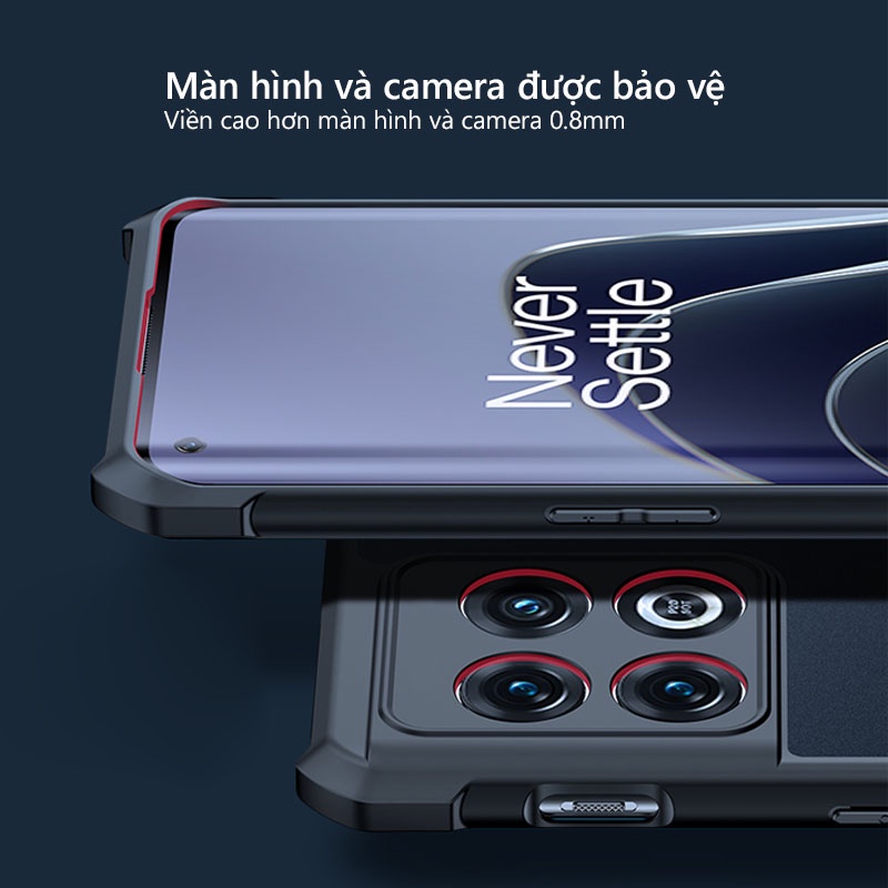 Ốp lưng XUNDD OnePlus 10T 5G / Ace Pro Mặt lưng trong, Viền TPU, Chống sốc