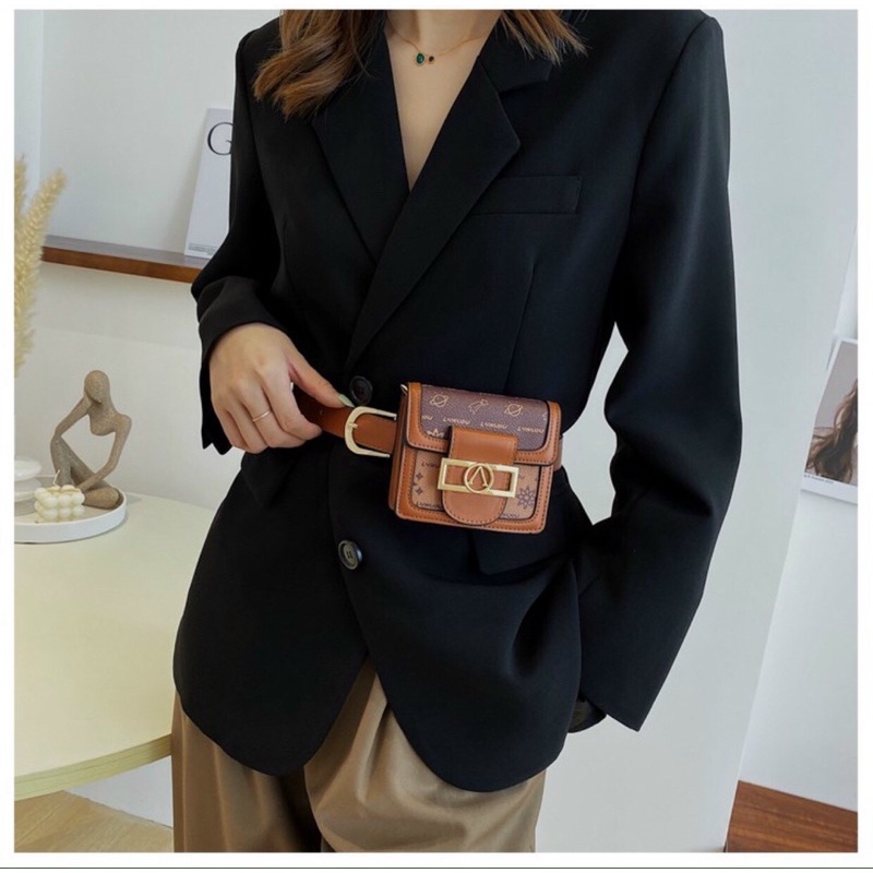 Túi mini đeo chéo đeo bụng L V mớiFreeship