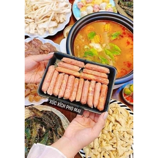 xúc xích phomai đức 250gr 16 cái