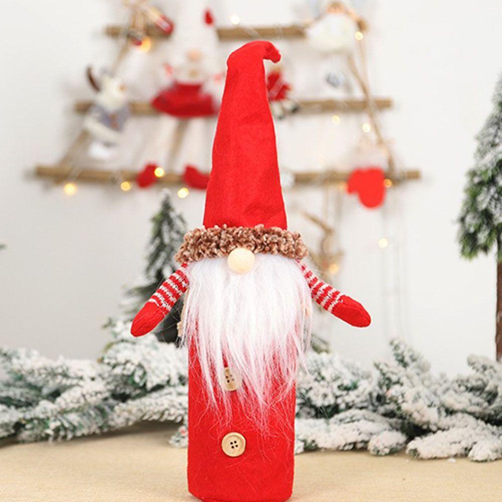 Vỏ Bọc Chai Rượu Bằng Vải Không Dệt Nhiều Màu Sắc Trang Trí Giáng Sinh