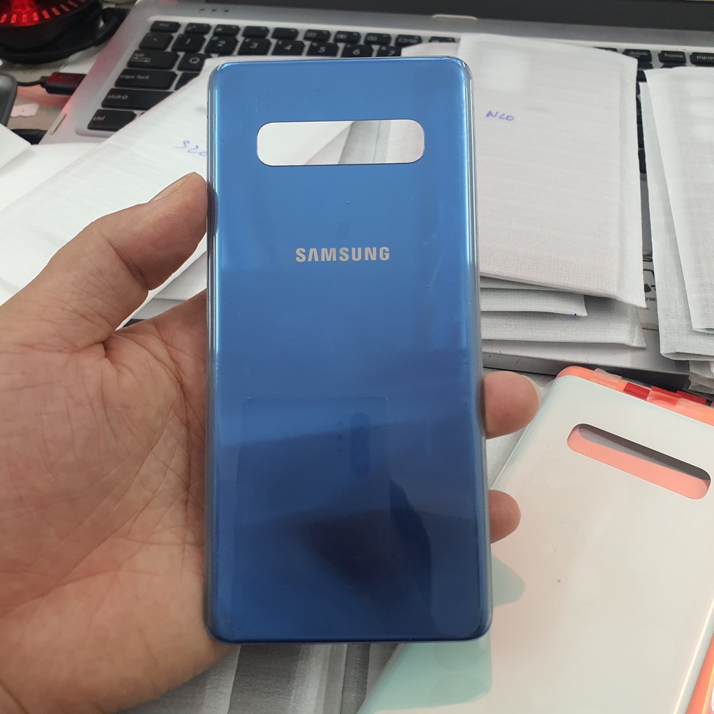 Nắp Lưng Kính Samsung S10 Plus Chính Hãng, Đủ Màu, Màu Zin Nguyên Bản Samsung