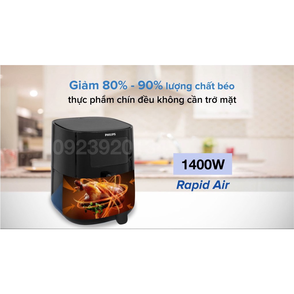 [Mã ELHADEV giảm 4% đơn 300K] Nồi chiên chân không 2.4 lít Philips HD9252