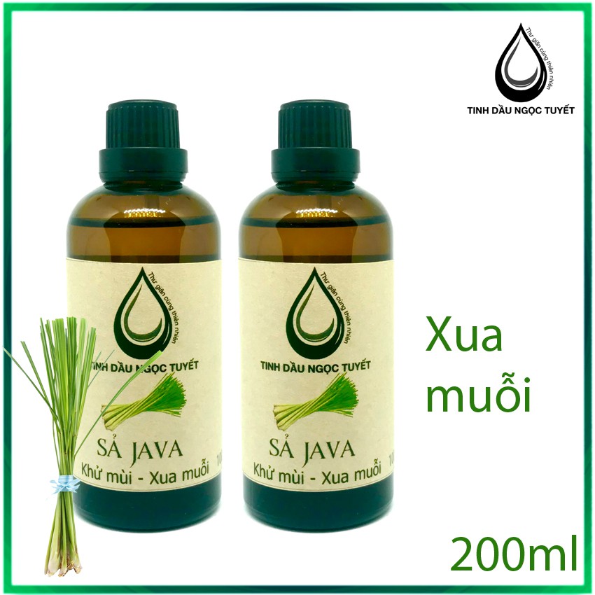 Tinh dầu sả JAVA nguyên chất Ngọc Tuyết 100mlx2 - nồng đậm, xua côn trùng