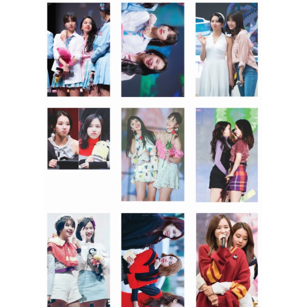 Lomo card 54 ảnh TWICE Couple MICHAENG (MINA + CHAENGYOUNG)
