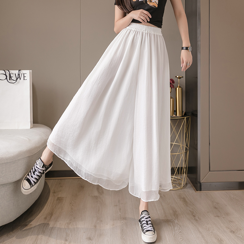 Real shot spring new ladies trousers, chiffon trousers, wide-leg pants, culottes | BigBuy360 - bigbuy360.vn