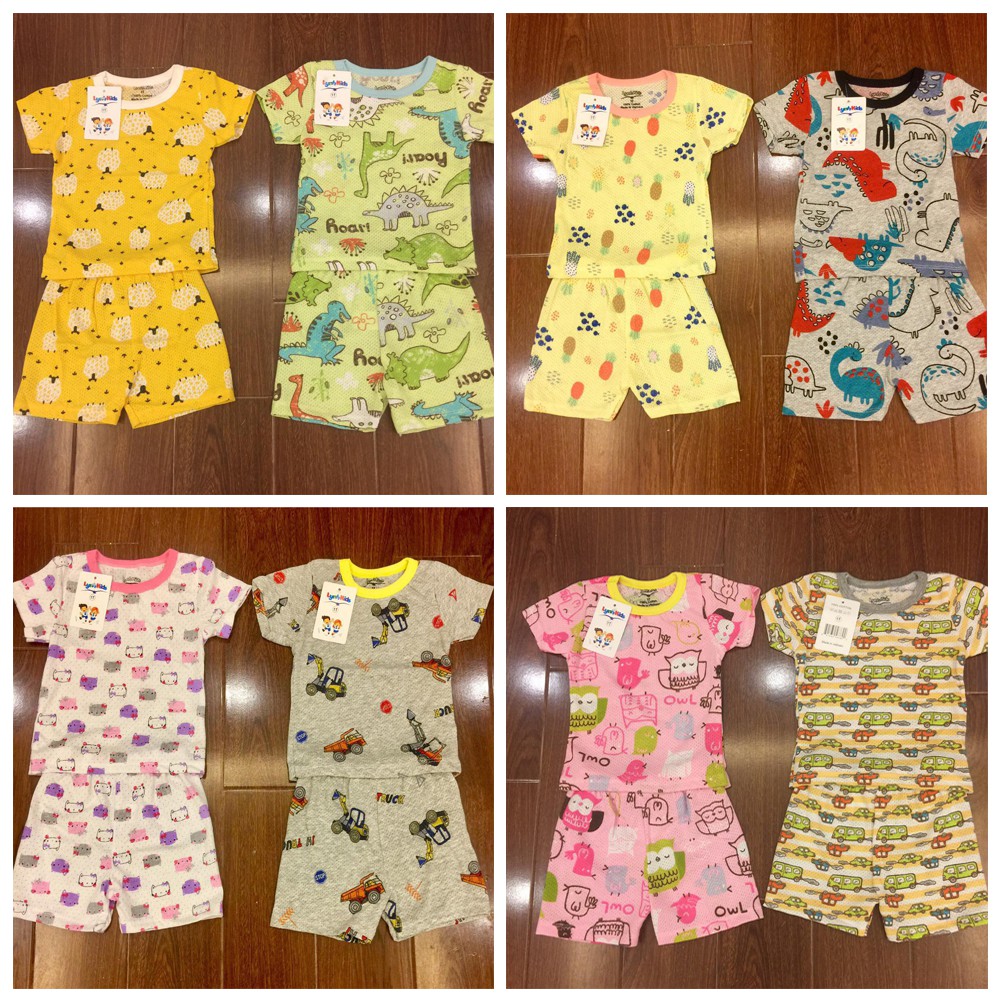 Bộ Hè Xuất Hàn Cho Bé Chất Cotton thông hơi Mát Mềm 7 - 21kg