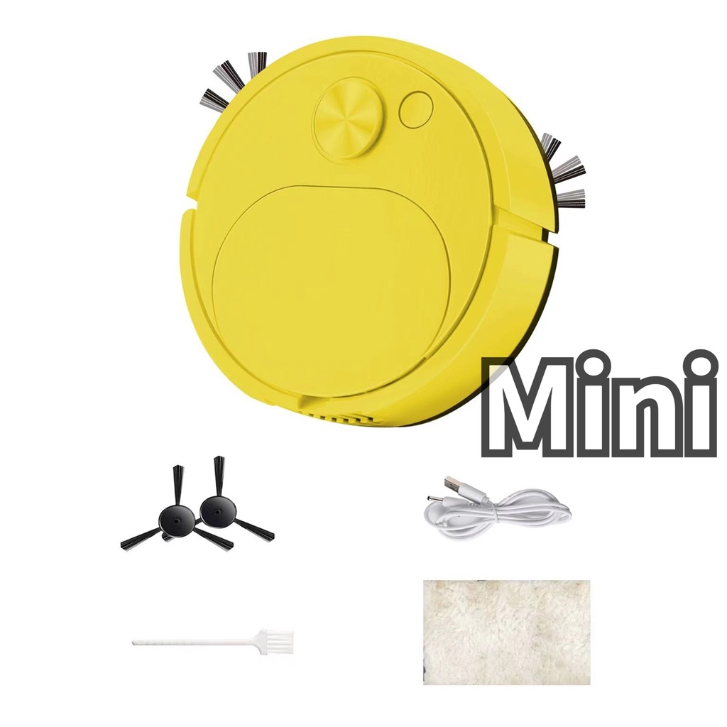 Máy robot hút bụi lau sàn nhà thông minh 3 trong 1 tiện dụng cho gia đình,đa năng cho phòng khách/phòng ngủ
