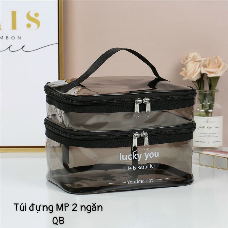 HỘP,TÚI ĐỰNG ĐỒ TRANG ĐIỂM,MỸ PHẨM TRONG SUỐT