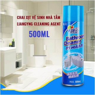 (buu dinh) Chai xịt tẩy rửa vệ sinh nhà tắm Bathroom Cleaner 500ML - Chai xịt bọt tuyết rửa bồn cầu