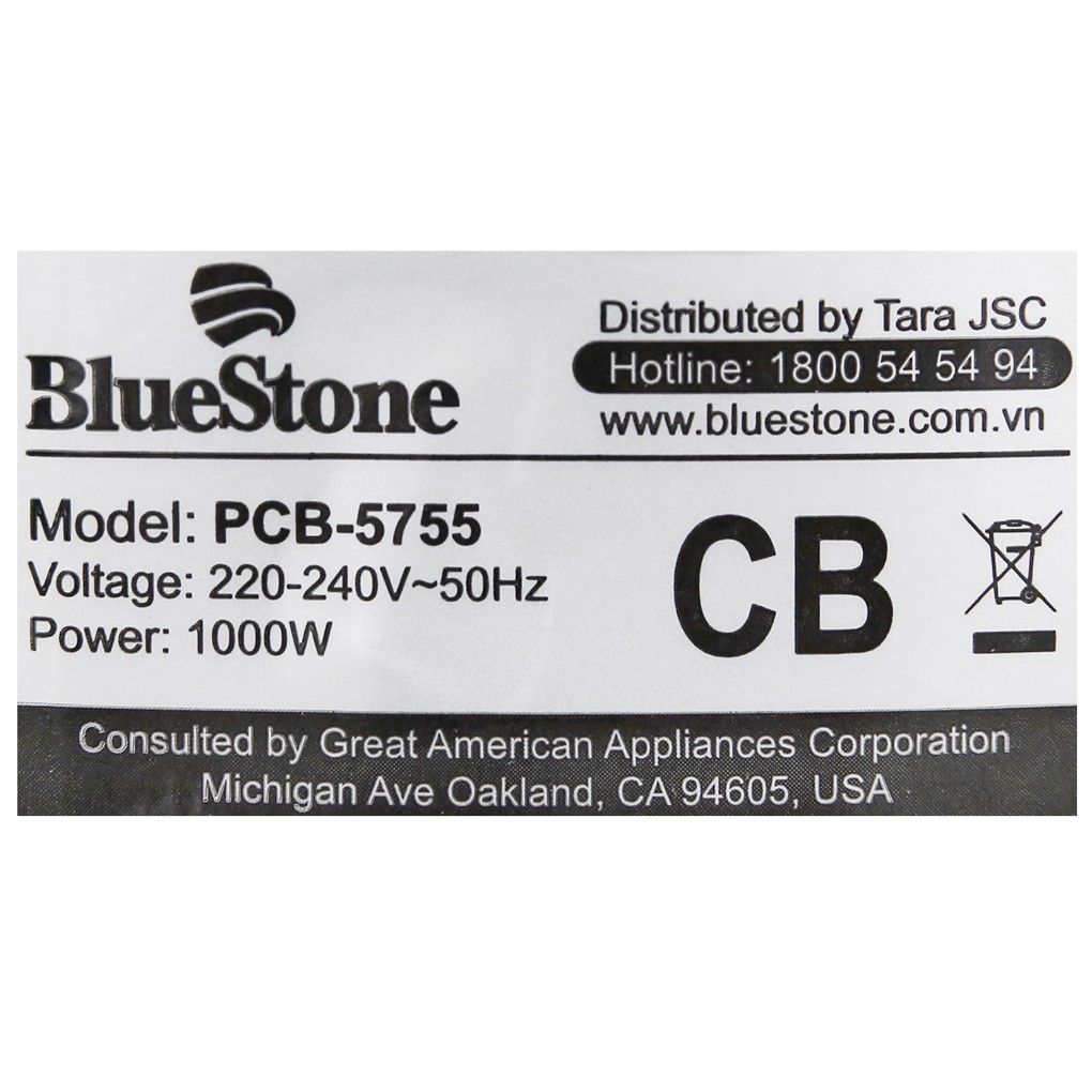 Nồi áp suất điện Bluestone PCB-5755 6 lít