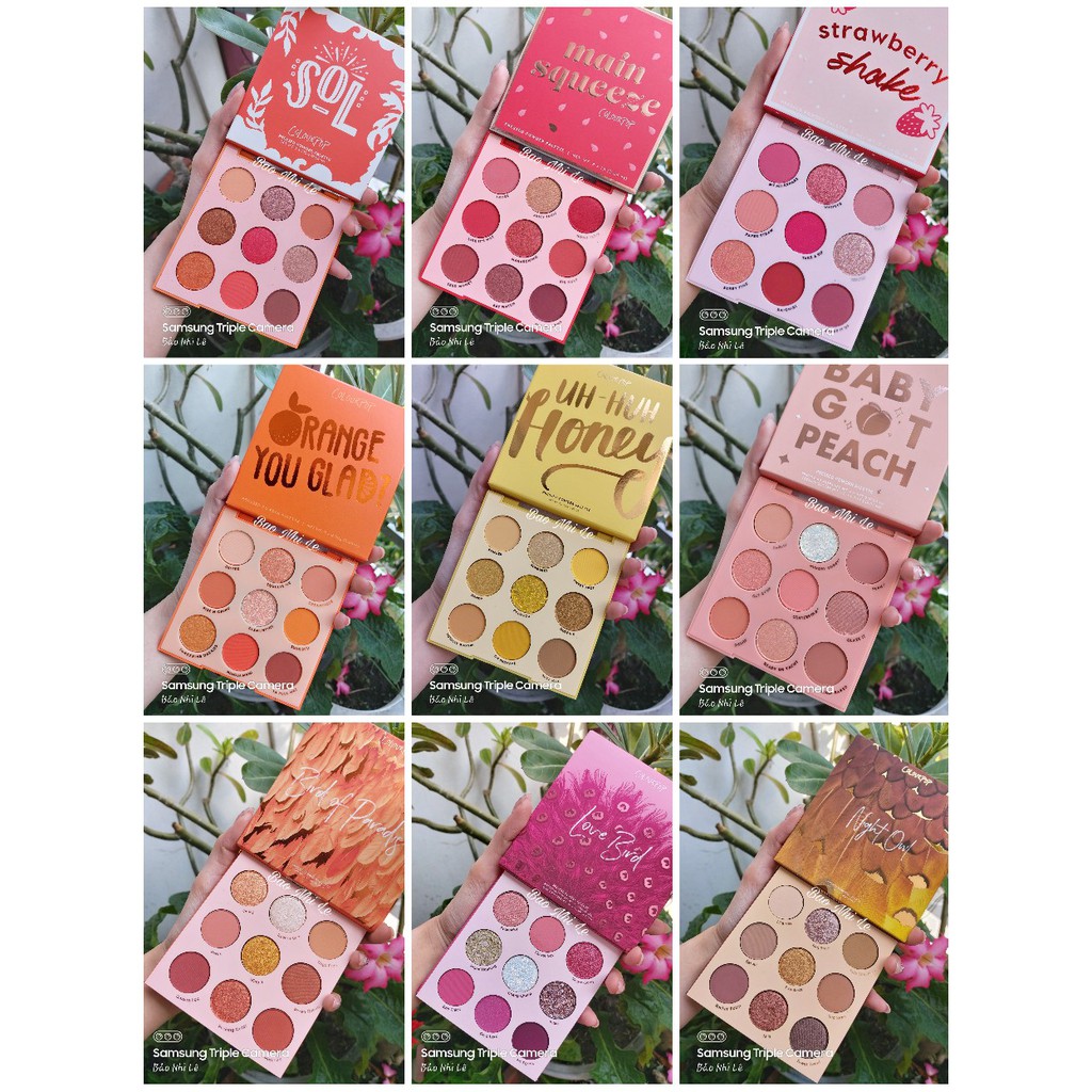 [❌CÓ SẴN-XEM LƯU Ý❌] Bảng phấn mắt Colourpop 9ô (Main Squeeze, Strawberry, Orange, Baby Got Peach, Honey, Lilac...)