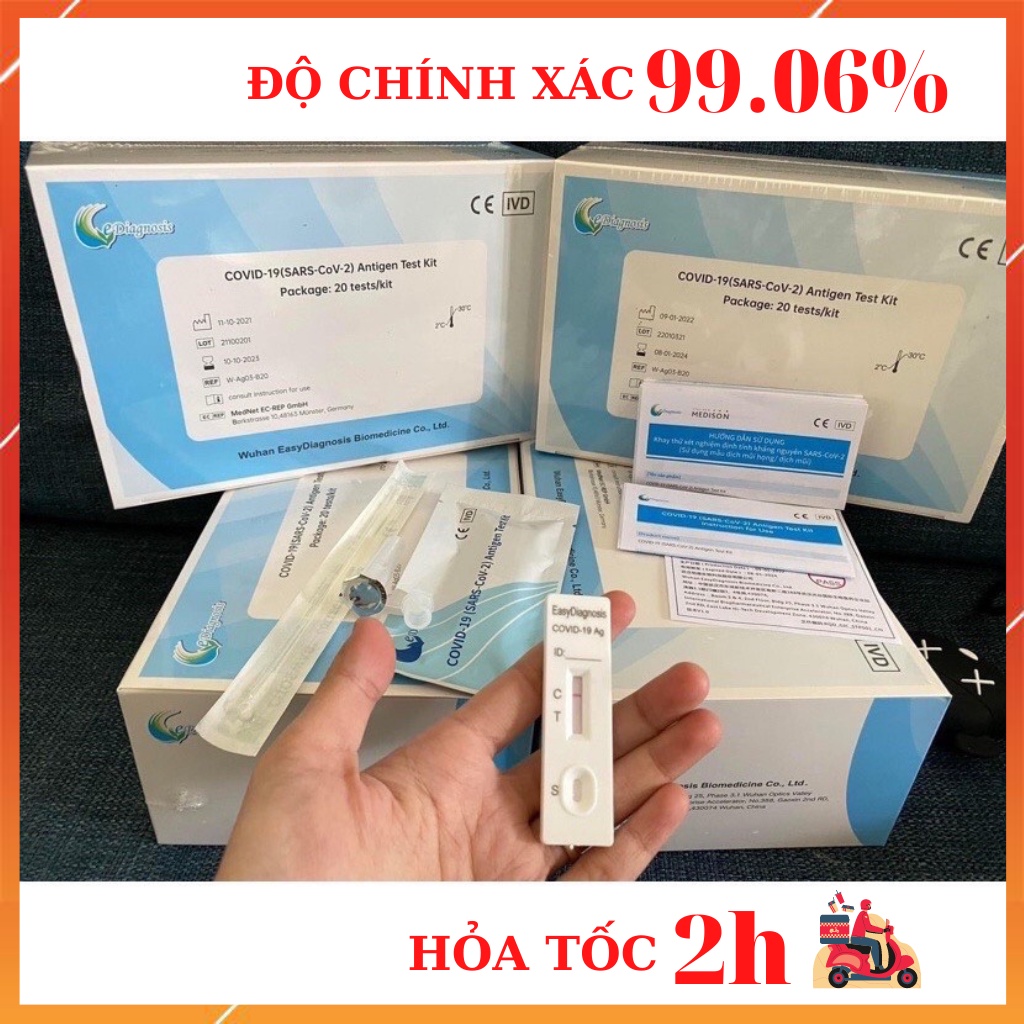 Kit Test Covid-19 Antigen , Kit Test Nhanh kháng Nguyên Tại Nhà Chính Hãng