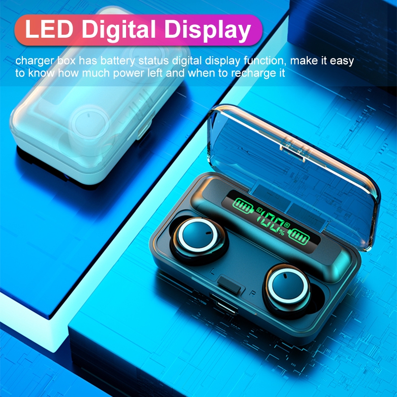 Tai nghe TWS kết nối bluetooth 5.0 có micro chất lượng cao | BigBuy360 - bigbuy360.vn