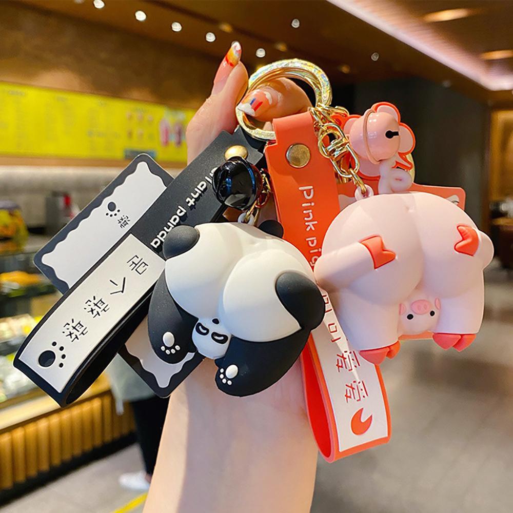 Móc Khóa Nhựa PVC Hình Chú Heo Corgi Đáng Yêu