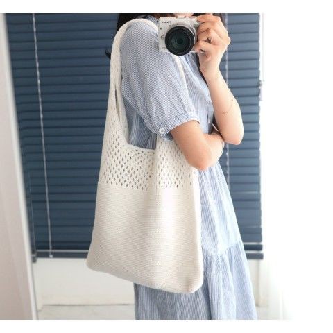 Túi Đeo Chéo Đan Len Thời Trang retro Cho Nữ