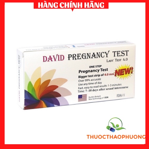 ✅Que thử thai David Pregnancy⚡️CHO KẾT QUẢ CHUẨN XÁC SAU 3 PHÚT⚡️dễ sử dụng,kết quả nhanh chóng,chính xáchình ảnh rõ nét