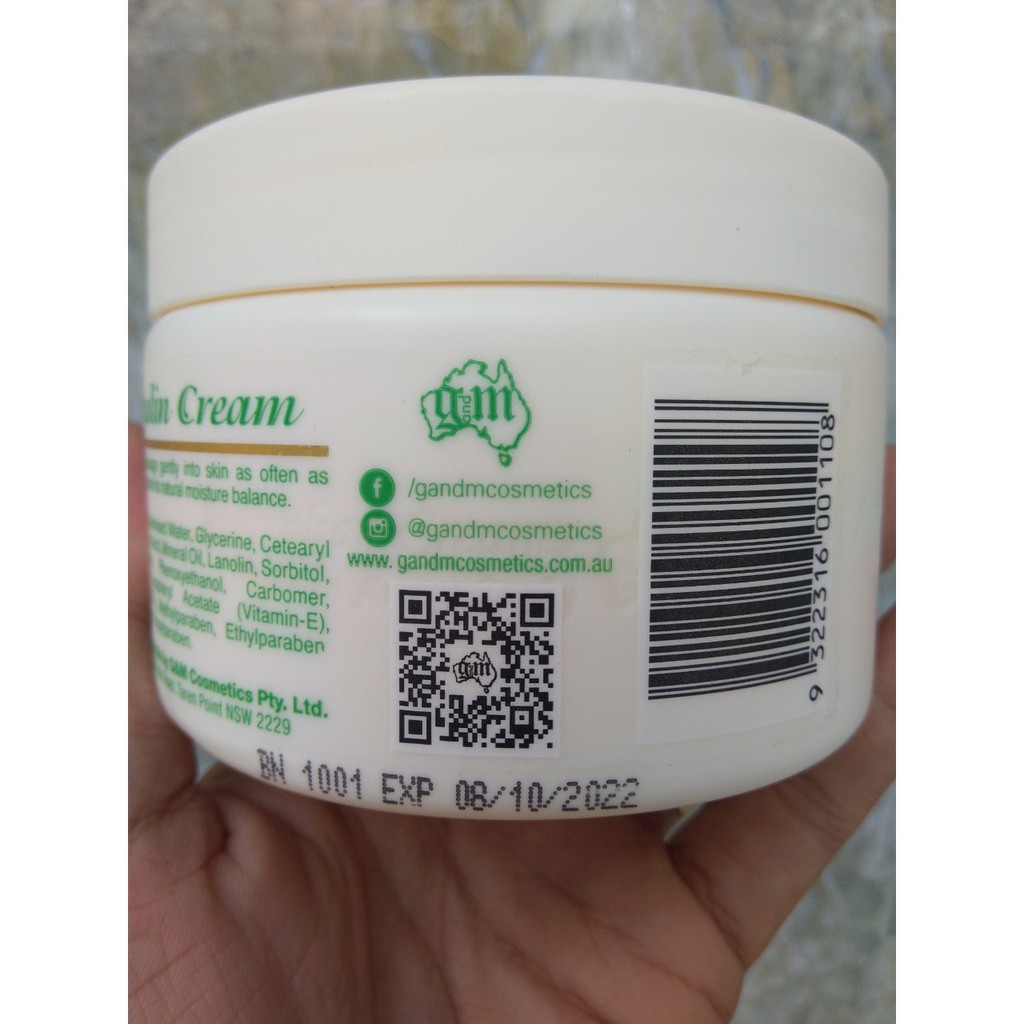 Kem cừu dưỡng da toàn thân Úc GM Lanolin Oil Moisturising Cream - 250g | BigBuy360 - bigbuy360.vn