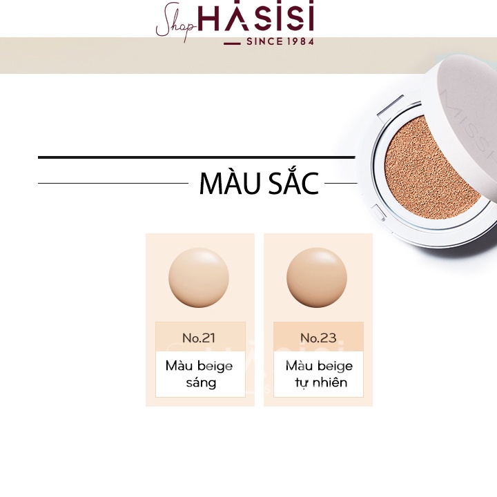 PHẤN NƯỚC MISSHA - Magic Cushion Cover Lasting 15g  (Hộp Hồng)