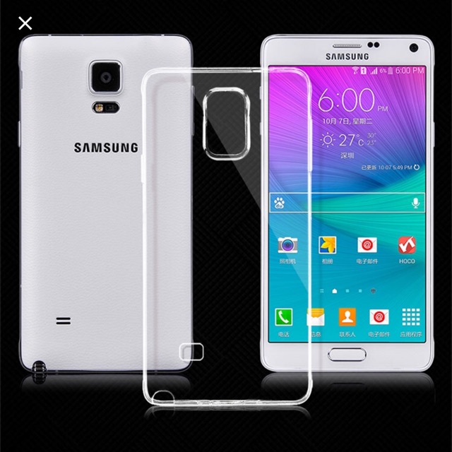 Ốp lưng dẻo Galaxy Note 4 trong suốt