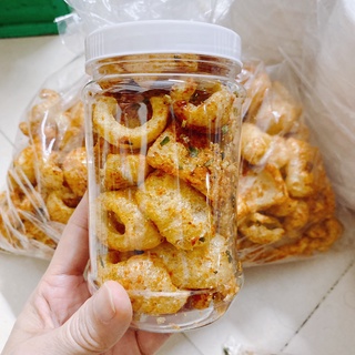Da heo sấy giòn trộn sate 100gram