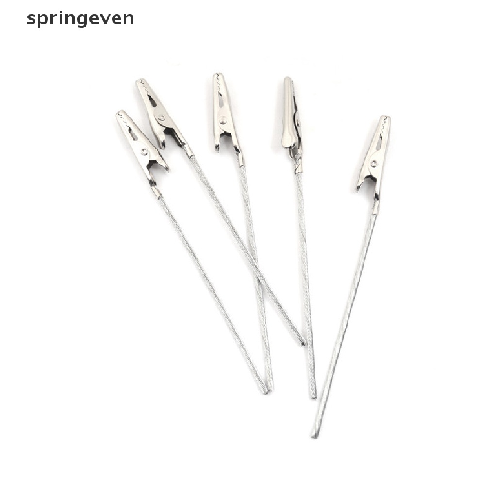 Bộ 10 Kẹp Cá Sấu Kim Loại Dài 10cm Cách Điện