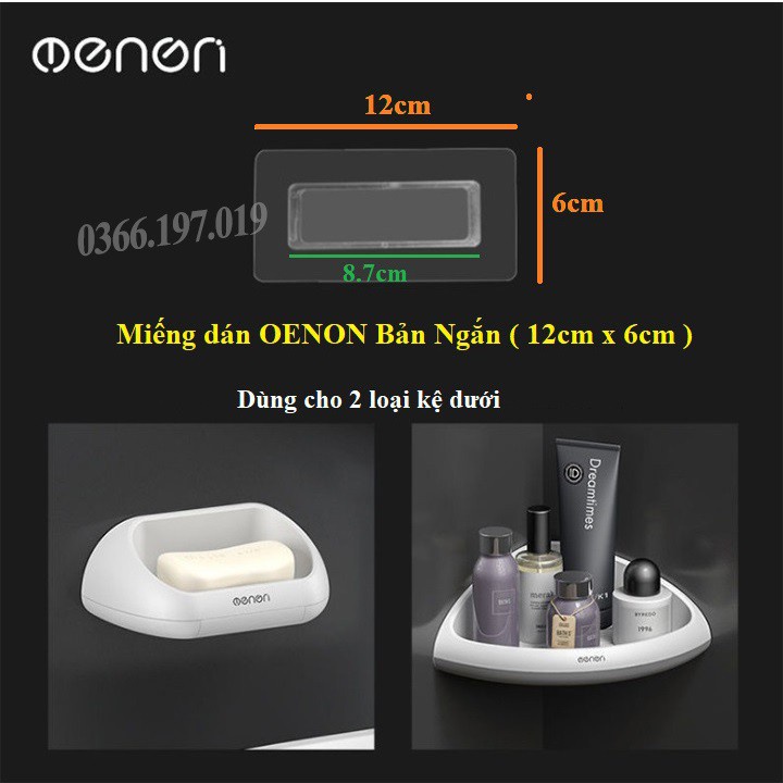 (Hoàn $) 1 miếng dán thay thế - mua dự phòng cho giá dán tường, thanh treo OENON (STIHN)