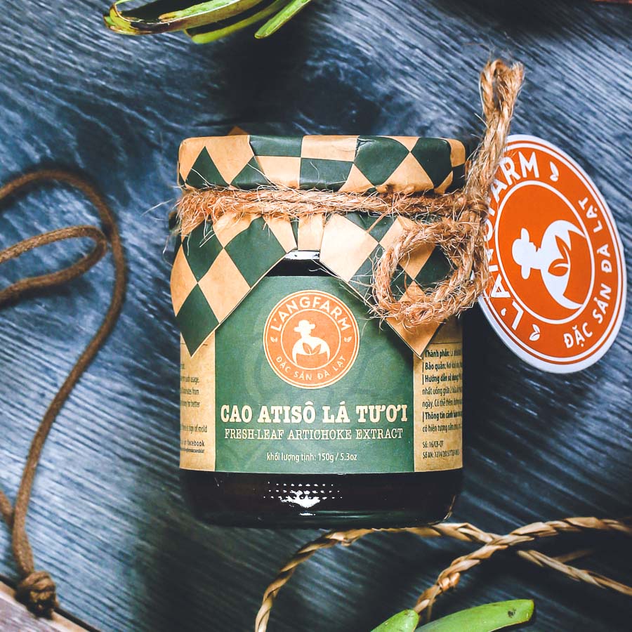 Cao atiso lá tươi hộp 150gr Langfarm Đà Lạt