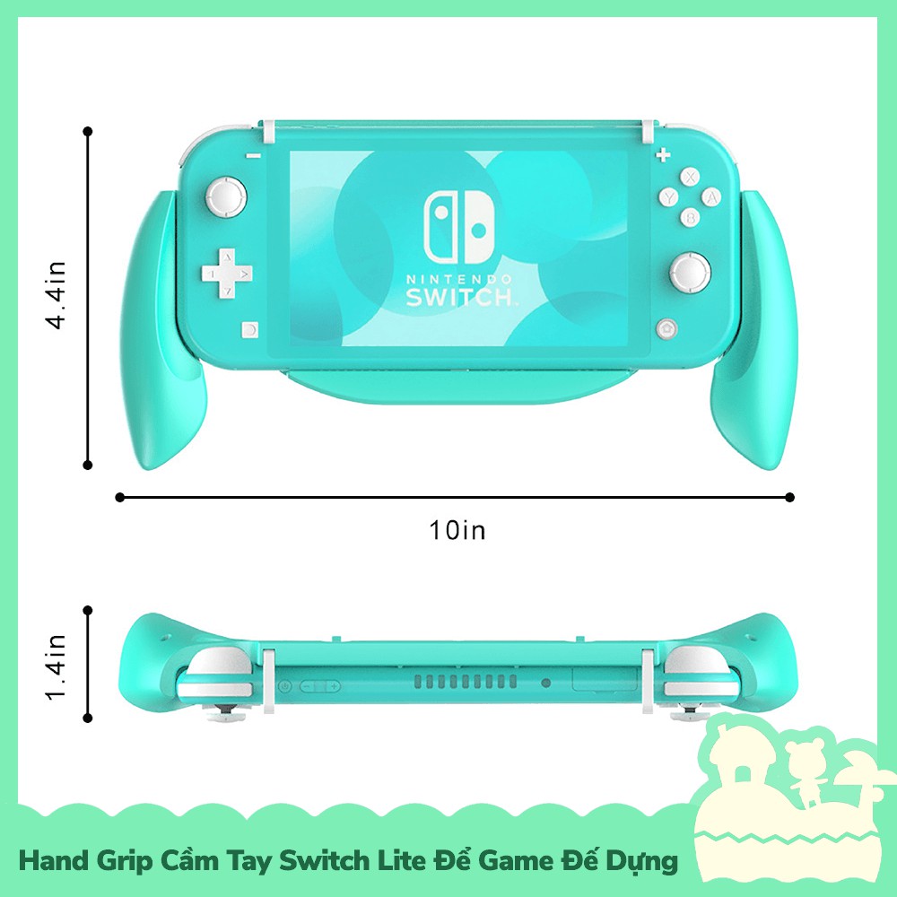 [Sẵn VN] Hand Grip Tay Cầm Nintendo Switch Lite 6 Khoanh Đựng Game và Đế Dựng