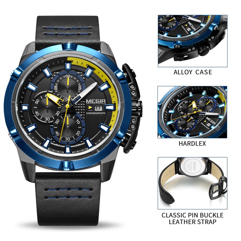 Đồng Hồ Nam Megir KT2062 Chính Hãng 2019 NEW Bảo Hành 12 Tháng Top Brand Luxury Hàng Nhập HongKong - Store Reward I | BigBuy360 - bigbuy360.vn