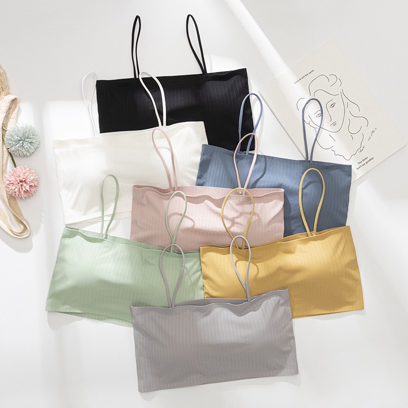 Áo Bra Đúc Su 2 Dây Tăm , Nhiều Màu Hot Trend Siêu Xinh B4