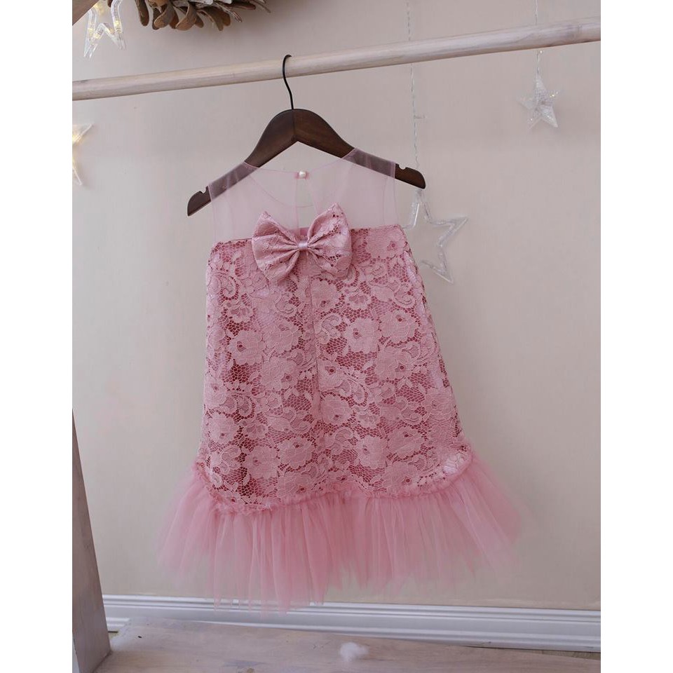 Váy đầm công chúa thiết kế bồng bềnh cho bé yêu