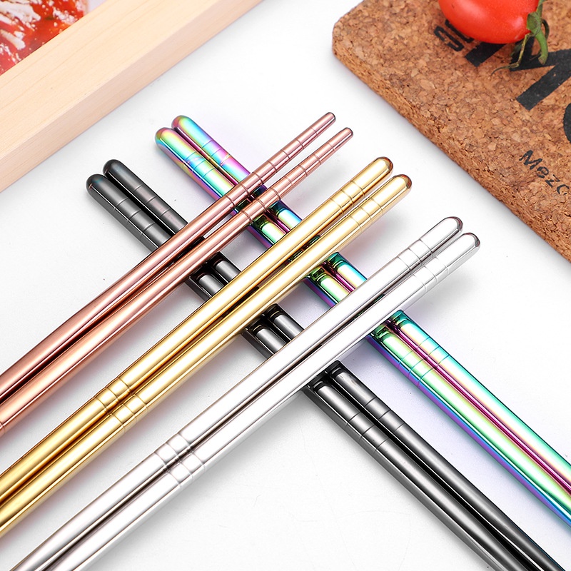 Đôi Đũa Inox 304 Chống Trượt Kiểu Dáng Sang Trọng
