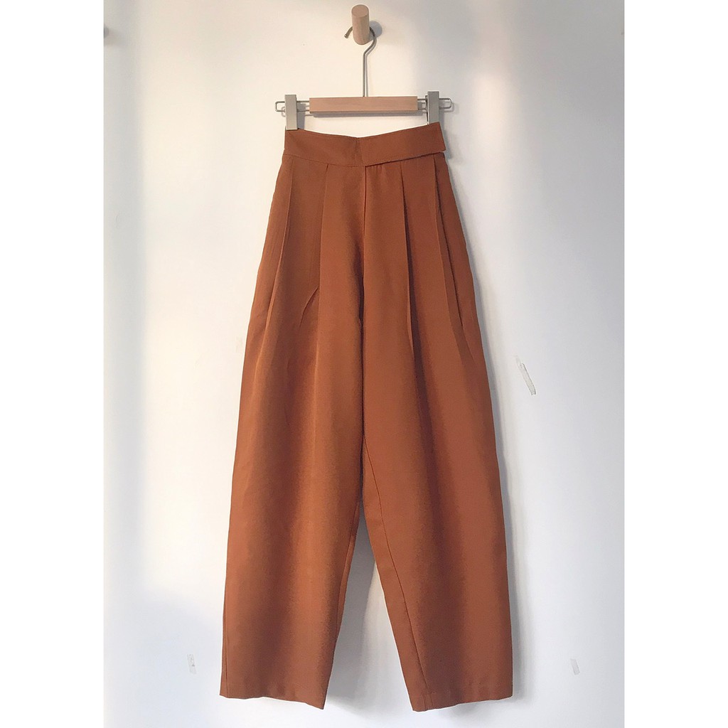 Quần tây ulzzang ống rộng lưng cao | BigBuy360 - bigbuy360.vn