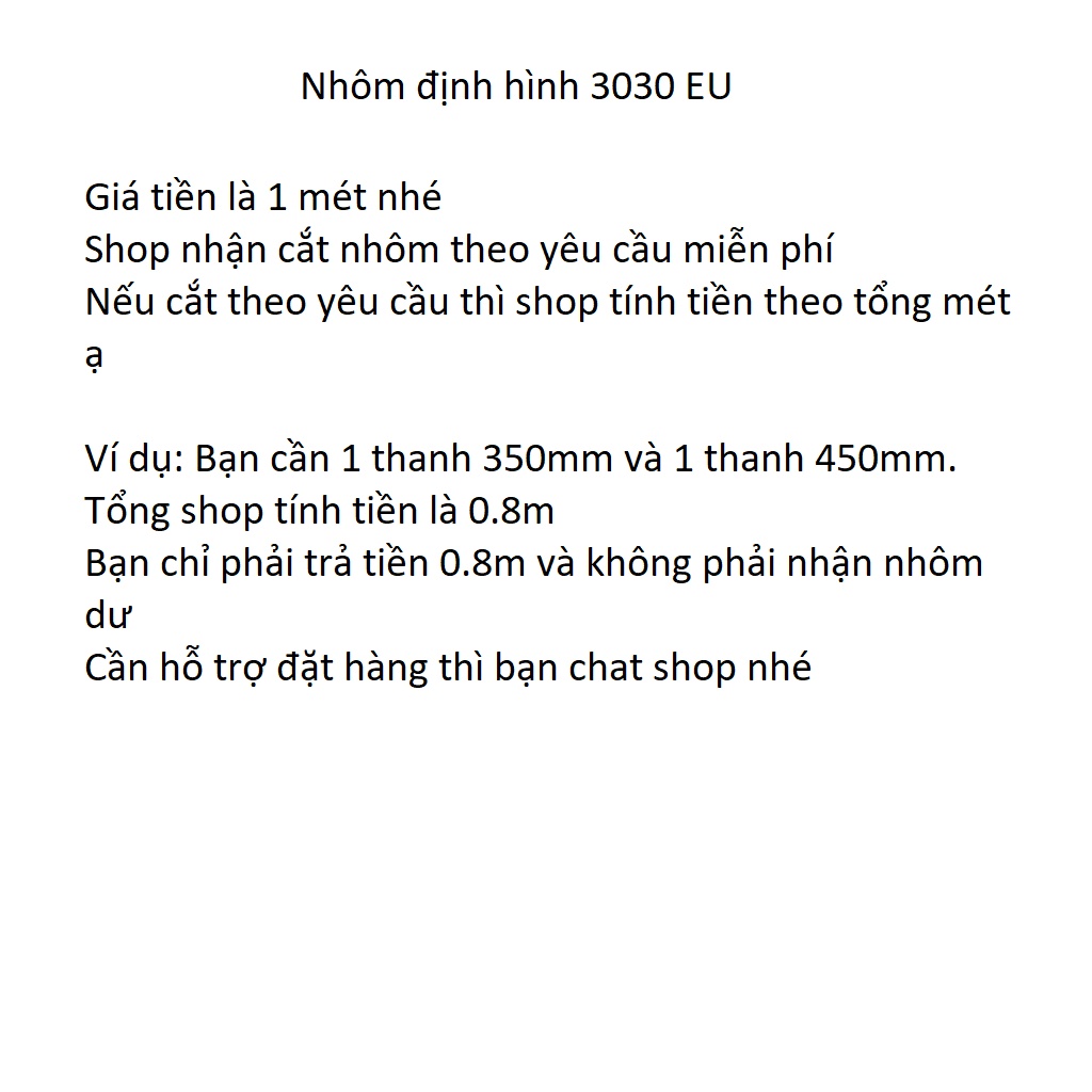 Nhôm định hình 3030 EU