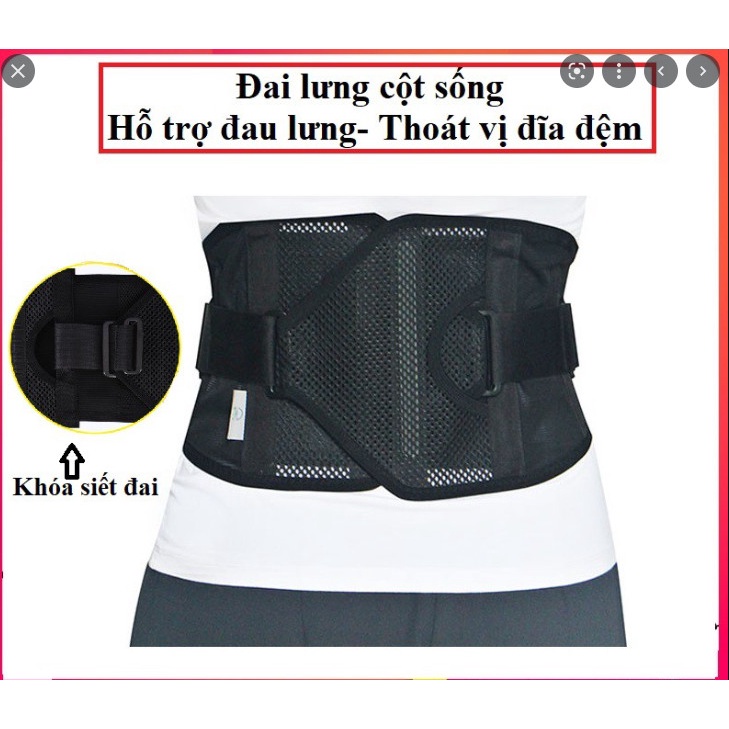 Đai Lưng Cột Sống, Thắt Lưng Cao Cấp SON YOUNG Thoáng Mát Chống Đau Lưng, Hỗ Trợ Thoát Vị Đĩa Đệm,Vôi Hóa