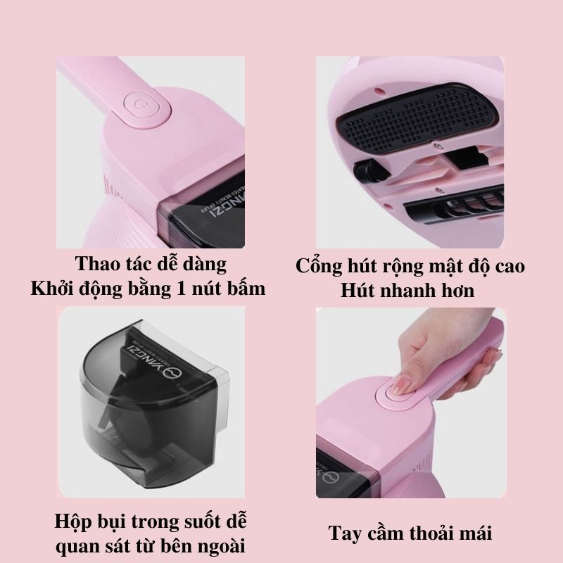 Máy hút bụi giường nệm YANGZI  có tia UV khử khuẩn, hút ẩm không khí - BẢO HÀNH 12 THÁNG