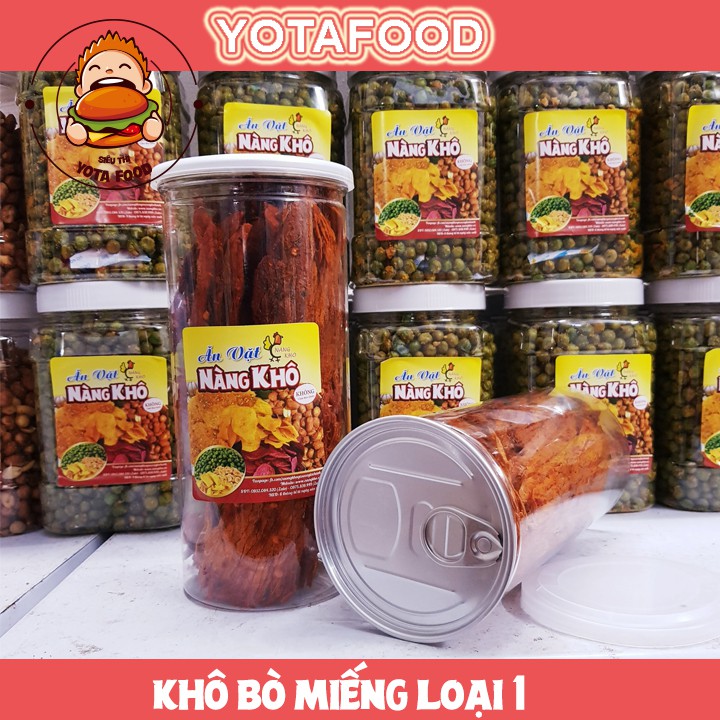 Khô bò miếng loại 1 siêu ngon ( Thơm ngon đậm vị ) | hủ pet 300gr | Yotafood