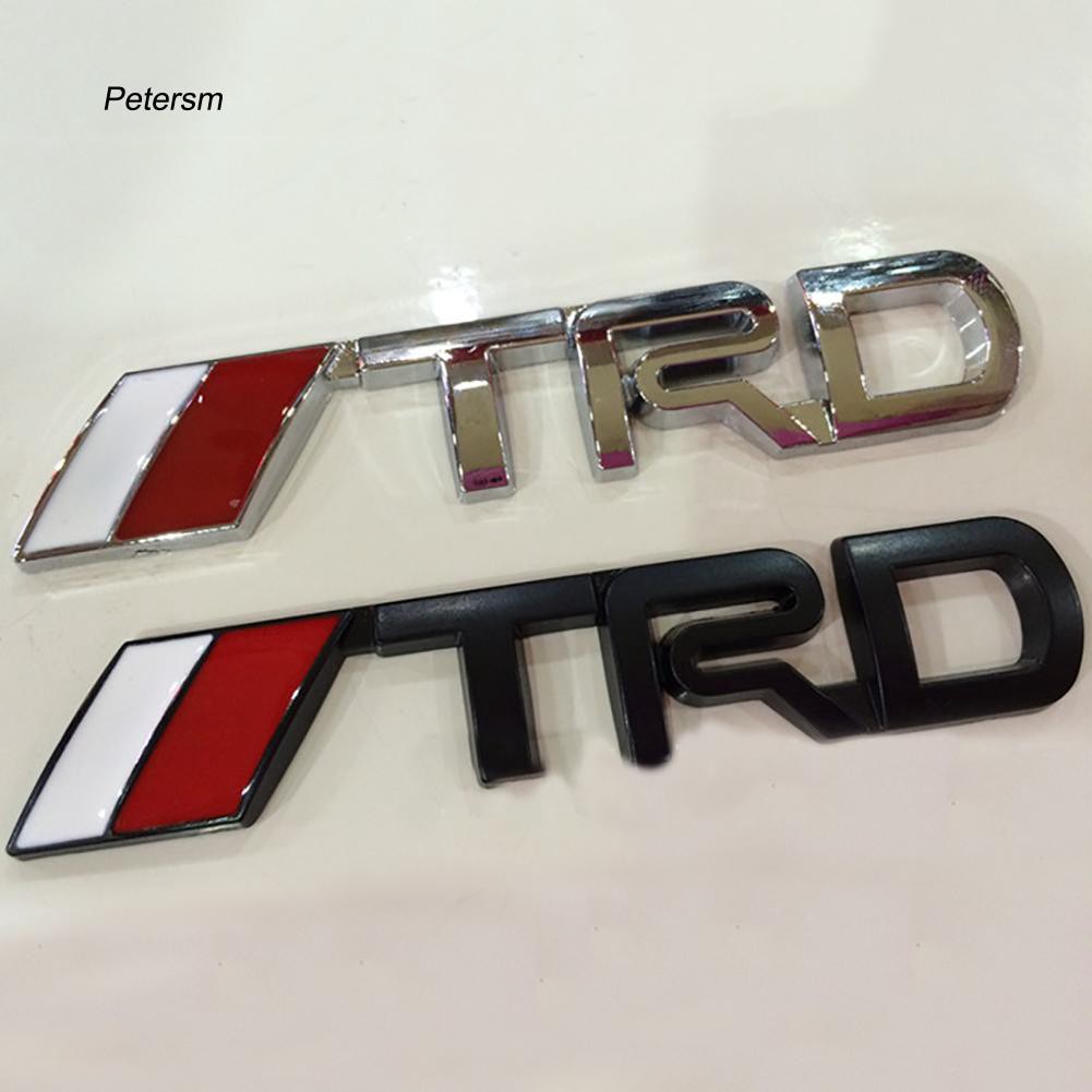 Logo 3D bằng kim loại dán trang trí xe hơi Toyota