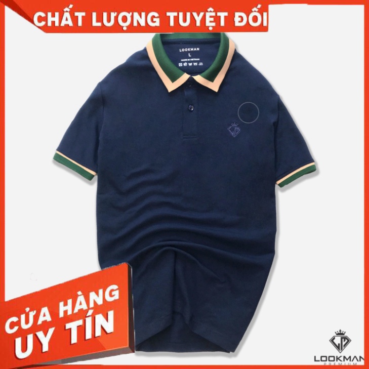 Áo Thun Có Cổ Áo Polo Nam Vải Cá Sấu Cotton Xuất Khẩu Chuẩn Form Công Sở Lịch Lãm Lookman Pitch M01 - Hàng nhập khẩu