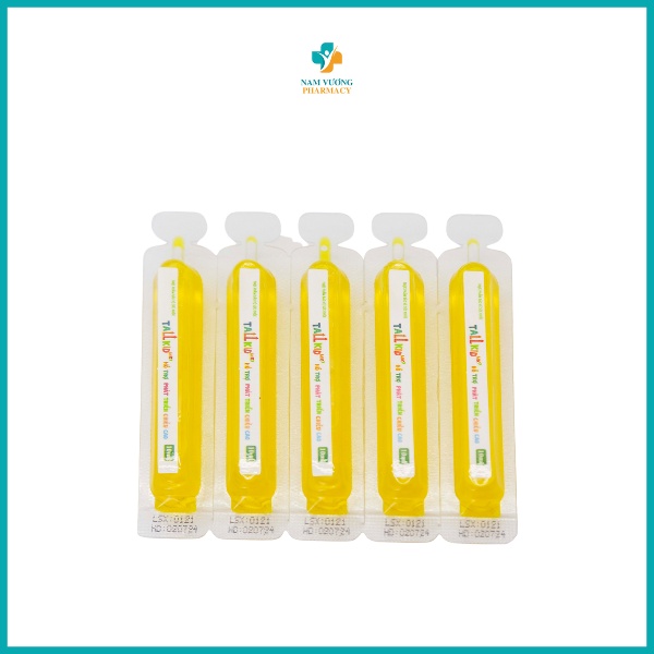 Tall Kid - Hỗ Trợ phát triển Chiều Cao Cho Trẻ Em - Tăng cường hệ miễn dịch, não bộ  Hộp 4 vỉ 5 ống *10ml