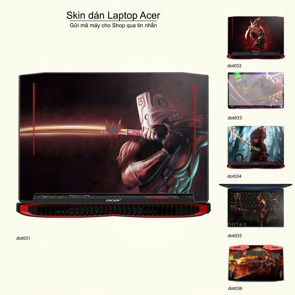 Skin dán Laptop Acer in hình Dota 2 nhiều mẫu 6 (inbox mã máy cho Shop)