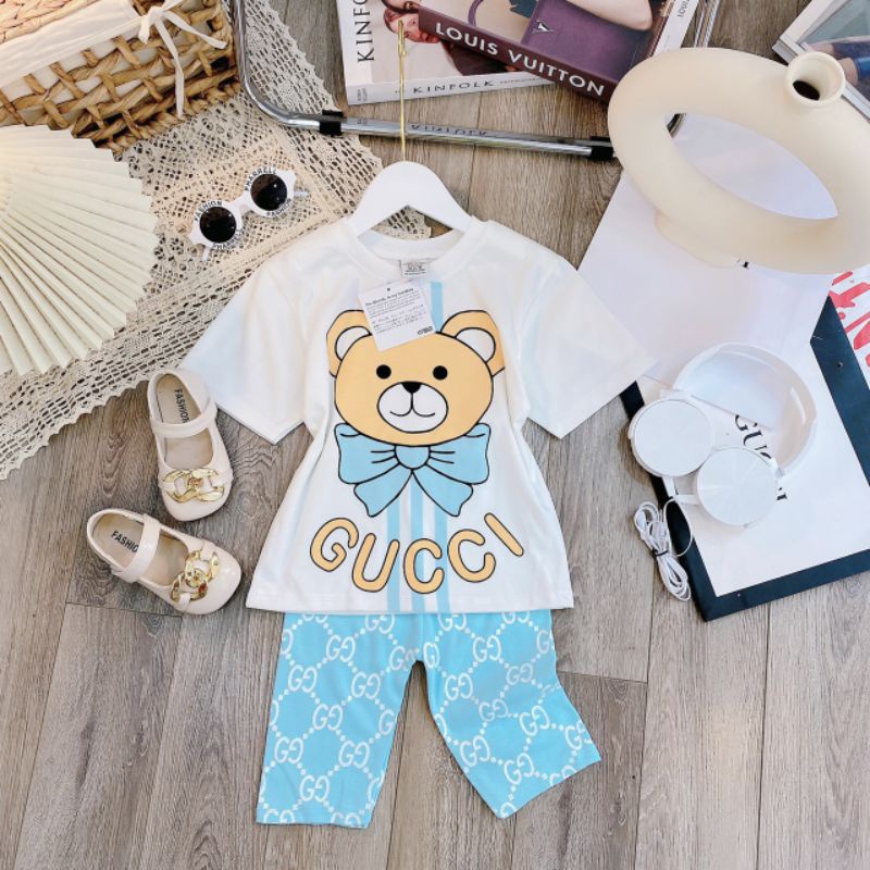 Bộ Gucci Gấu cho bé gái