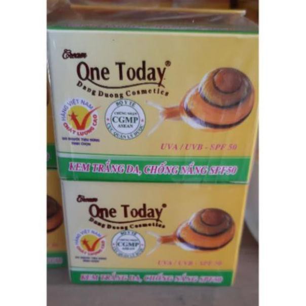 Kem ốc sên one today trắng da chống nắng 9g mua 1 tặng 1