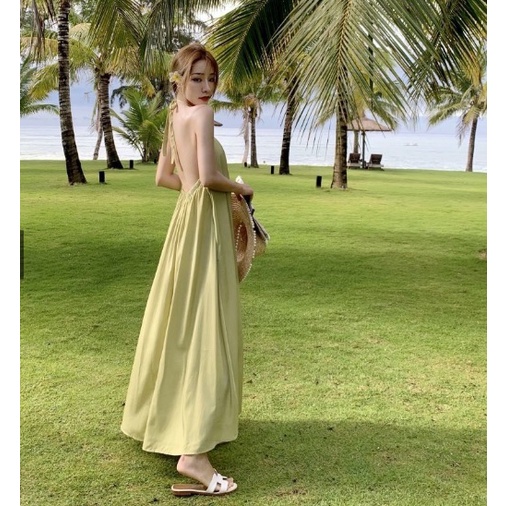 Đầm maxi nữ khoét lưng - đầm đi biển - TT 71 BEST SELLER