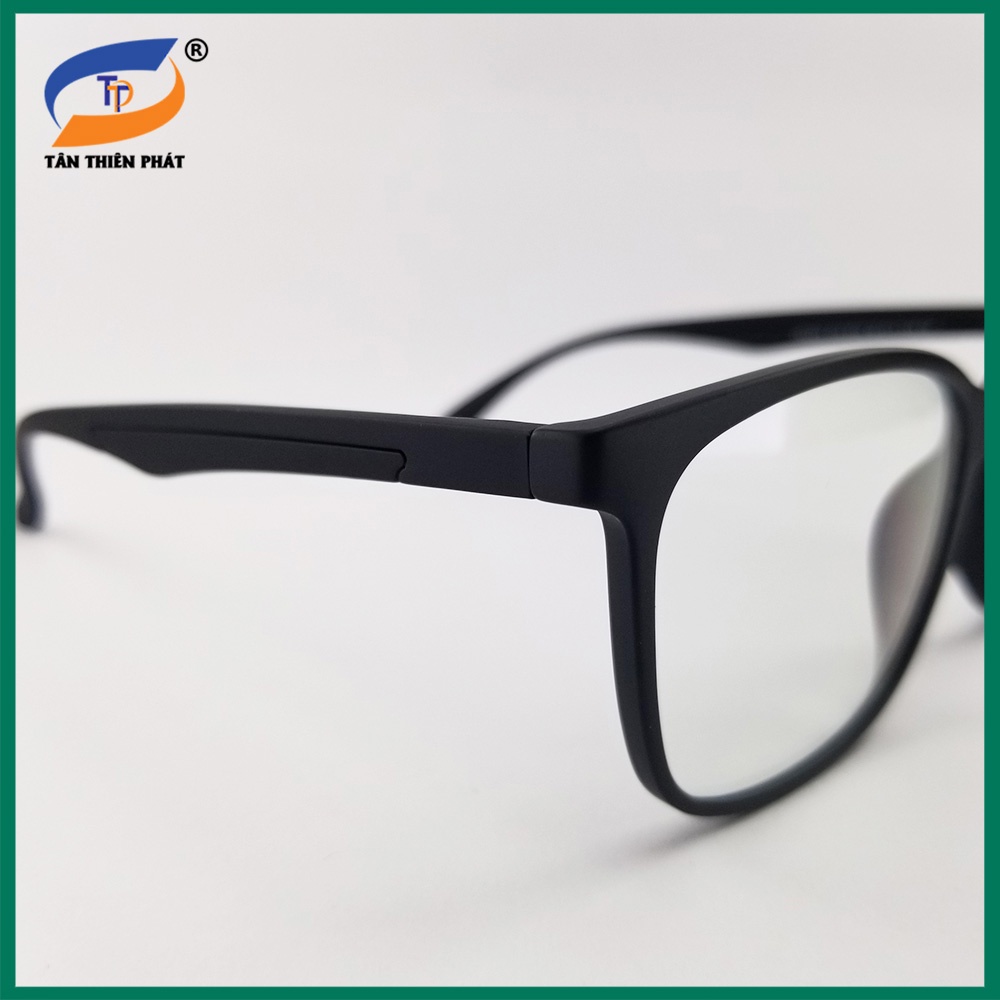 Gọng kính nam nữ mắt giả cận chữ nhật nhựa dẻo màu đen, hồng 2303. Tròng kính 0 độ chống ánh sáng xanh, chống UV
