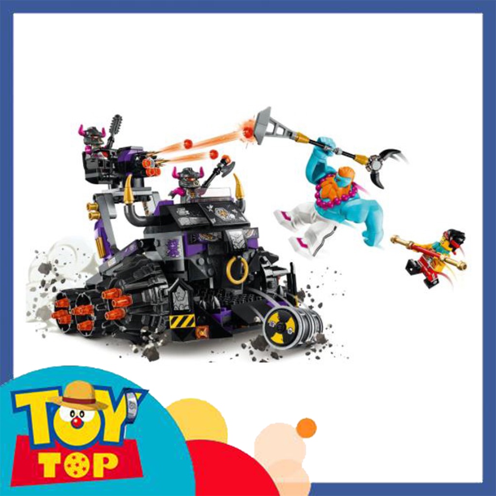 Đồ chơi lắp ráp monkey ghép monkie kid xe ô tô thiết giáp đầu trâu Ngưu ma vương xếp hình bla / lri 11540