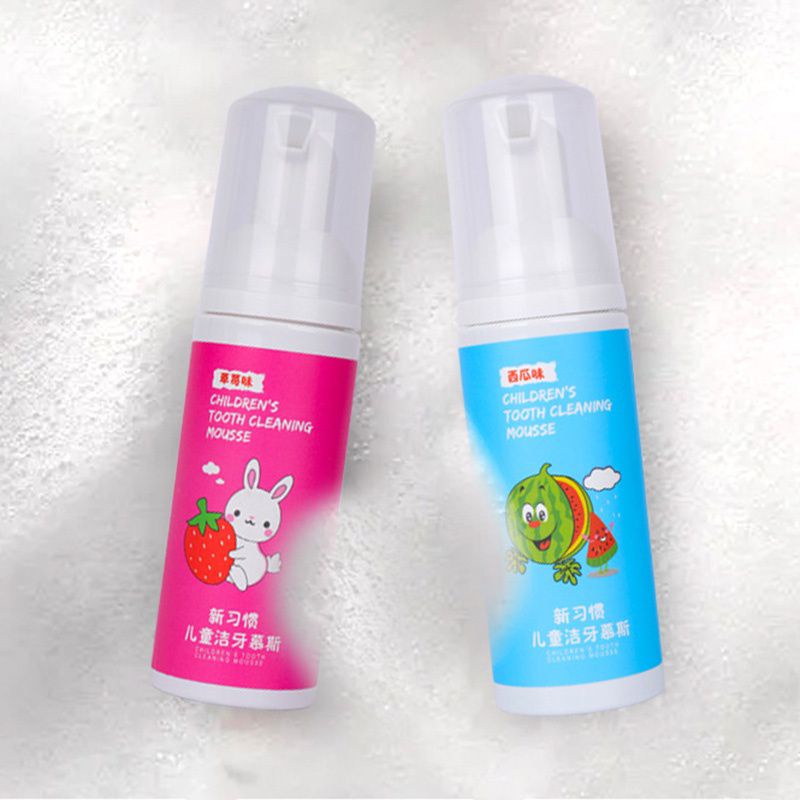 Kem đánh răng tạo bọt cho bé từ 2 tuổi, vị trái cây, nuốt được, mùi thơm bé thích, an toàn tiện lợi