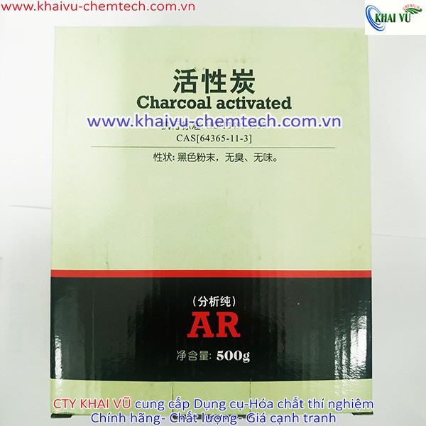 Than hoạt tính dạng bột mịn thí nghiệm Xilong (Charcoal Activated) Hộp 500g