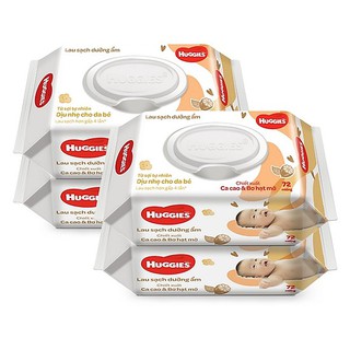Khăn giấy ướt Huggies 72 tờ không mùi