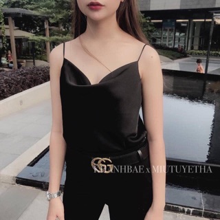 Áo 2 dây cổ đổ Hương Giang Idol